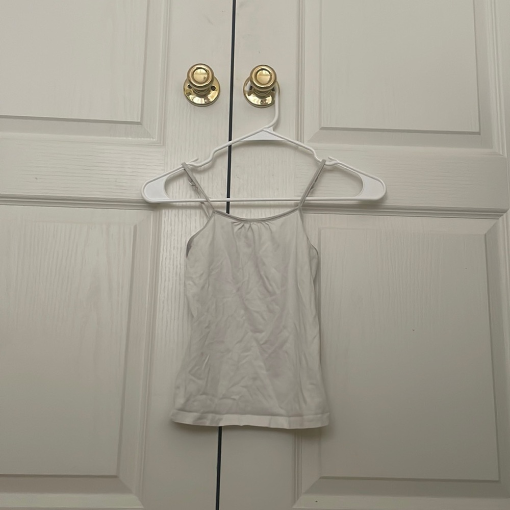 girls white tank top